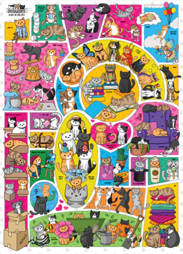 Cobble Hill Doodlecats 1000 Piece Jigsaw
