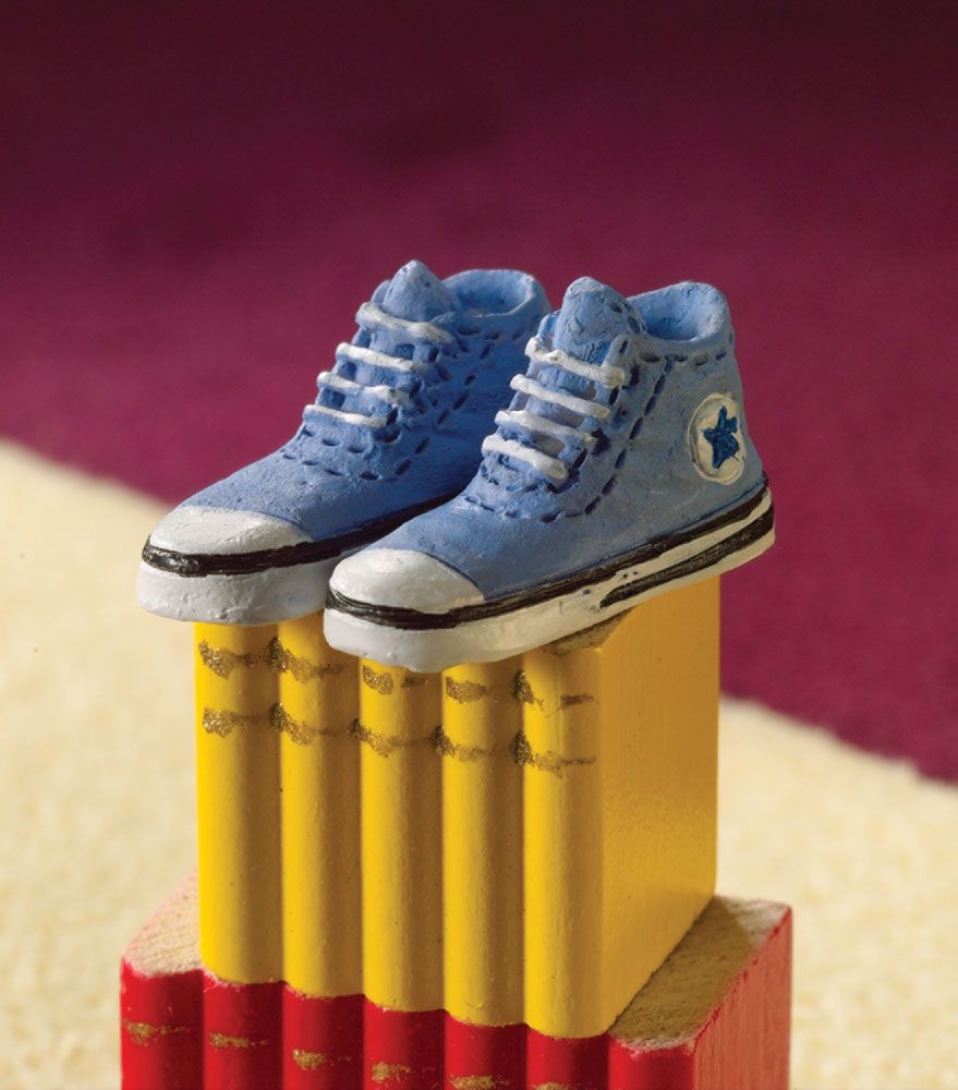 Blue Baseball Shoes for 12th Scale Dolls House