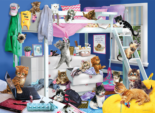 Cobble Hill Kitten Slumber Party 1000 Piece Jigsaw