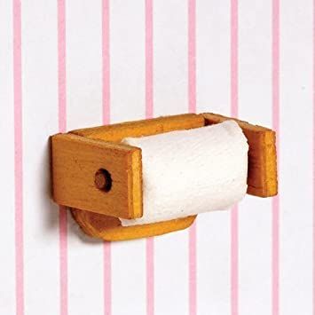 Toilet Roll and Holder for 12th Scale Dolls House