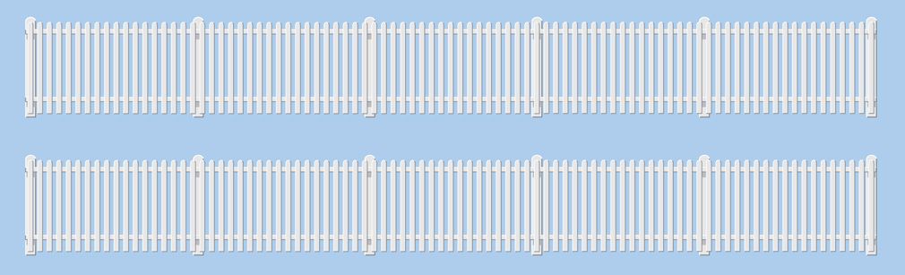 Peco GWR Station Fencing White OO Gauge