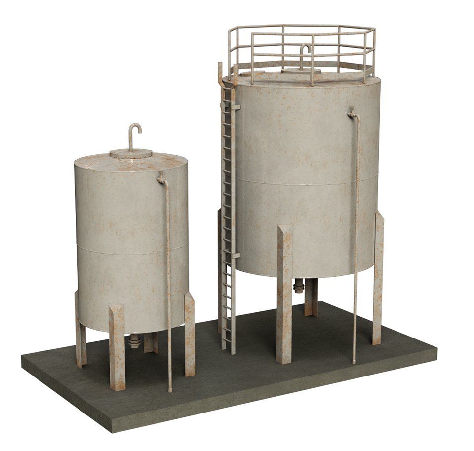 Branchline Depot Storage Tanks OO Gauge