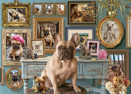 Cobble Hill Frenchie 500 Piece Jigsaw