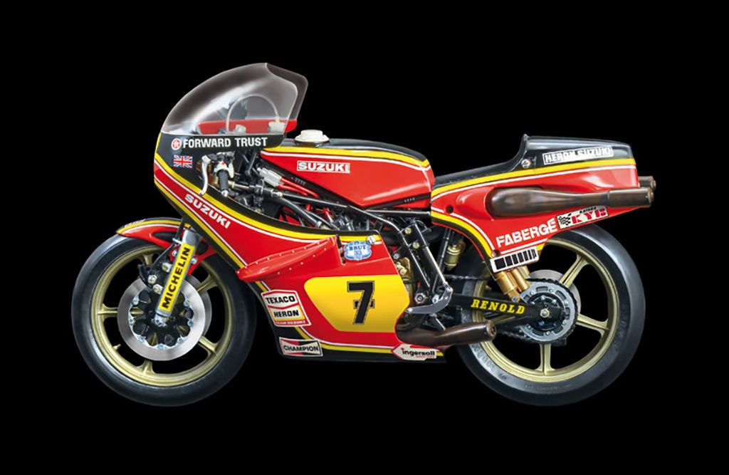 Italeri 1/9 Scale Suzuki RG 500 XR27 (Team Heron Barry Sheene 1978)  Model Kit