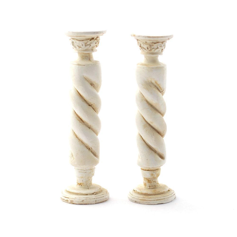 Marble Twist Columns for 12th Scale Dolls House