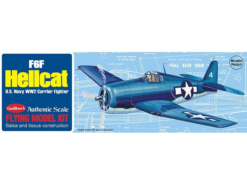 Guillows F6F Hellcat Balsa Wood Aircraft Kit