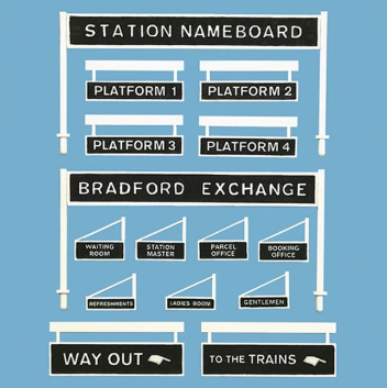 Peco Platform Signage OO Gauge