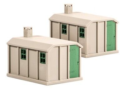 Peco Concrete Lineside Huts Pack of 2 OO Gauge