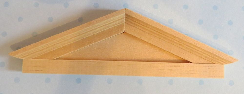 Wooden Portico 1:12 Scale for Dolls House