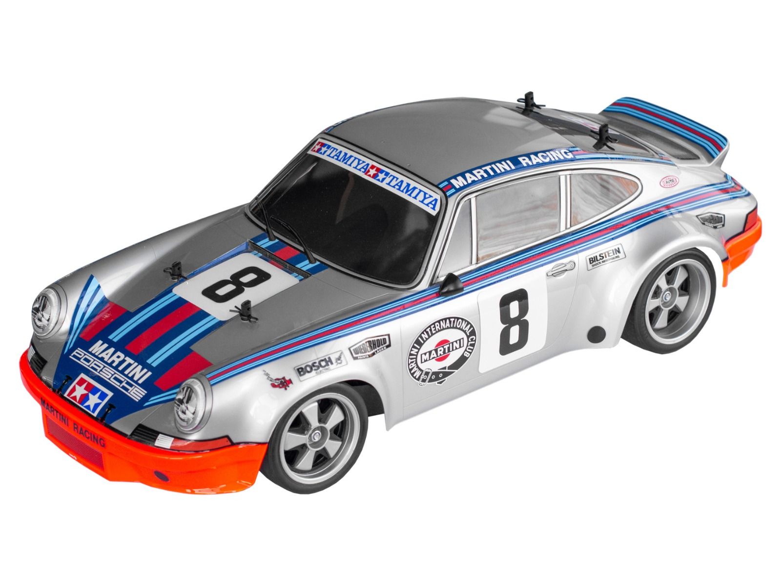 Tamiya 1/10 Scale Porsche 911 Carrera RSR Martini (TT-02) Radio Controlled Model Kit