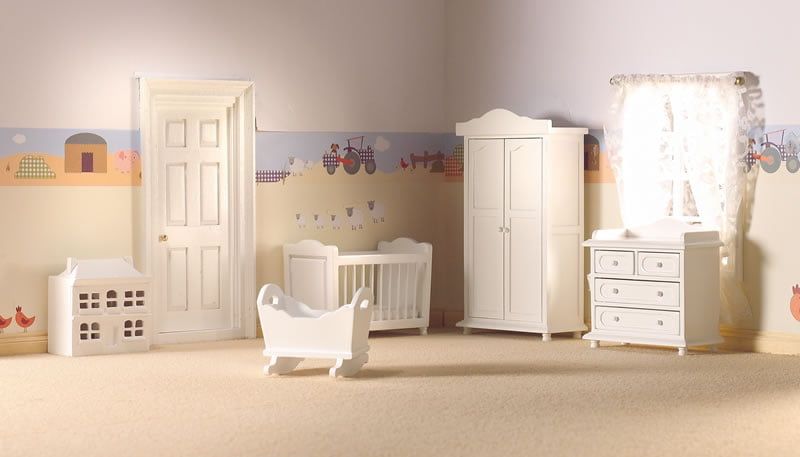 Traditional Nursery Set Five Pieces for 12th Scale Dolls House
