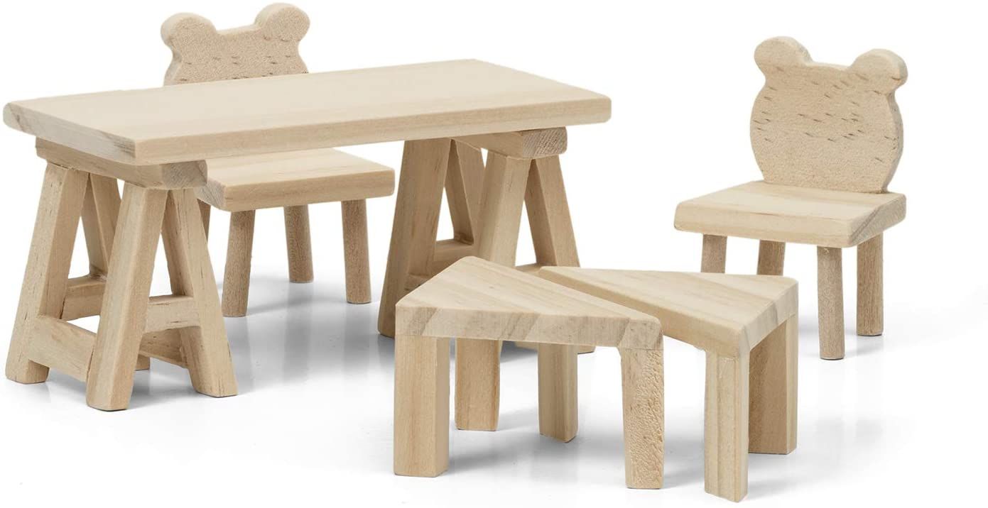Lundby DIY Table & Chairs Hobbies