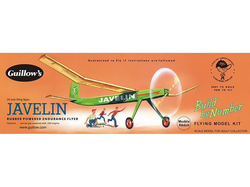 Guillows Javelin Build By Numbers Balsa Model Kit