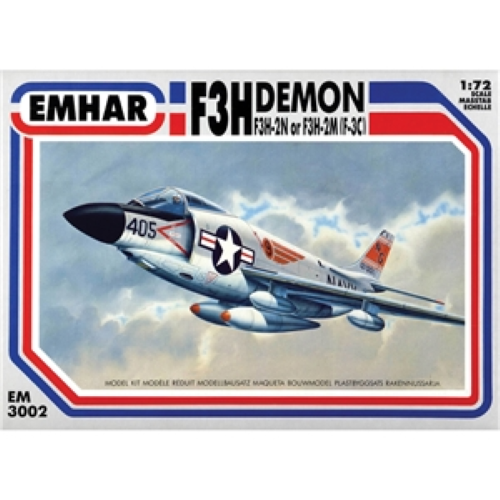 EMHAR 1/72 Scale F3H Demon (F3H-2N or F3H-2M) Model Kit