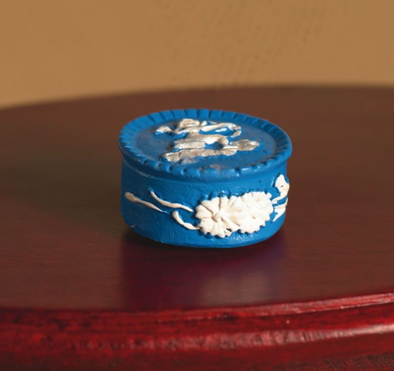 Blue Pot for 12th Scale Dolls House