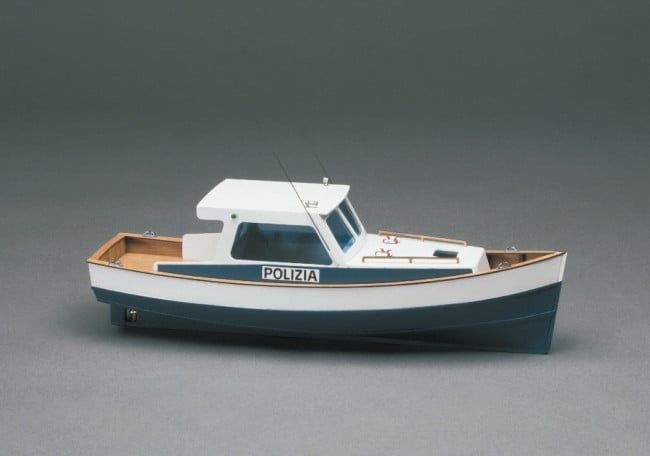 Mantua Models 1/35 Scale Police Launch Boat Model Kit