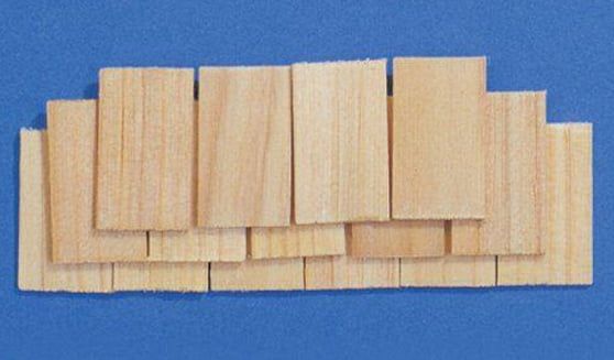 Wooden Roof Tiles Pack of 100 for 12th Scale Dolls House