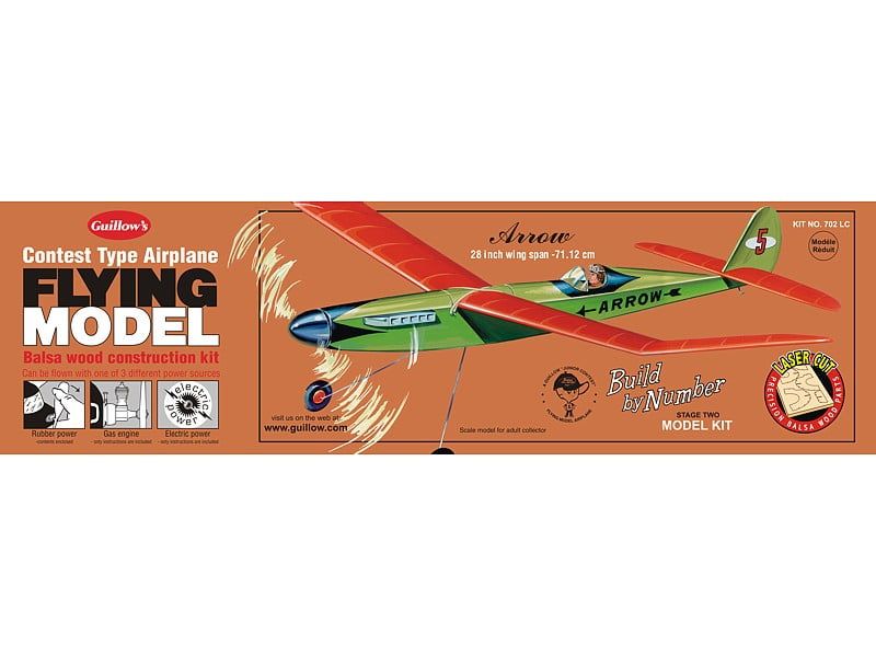 Guillows Arrow Build By Numbers Balsa Model Kit