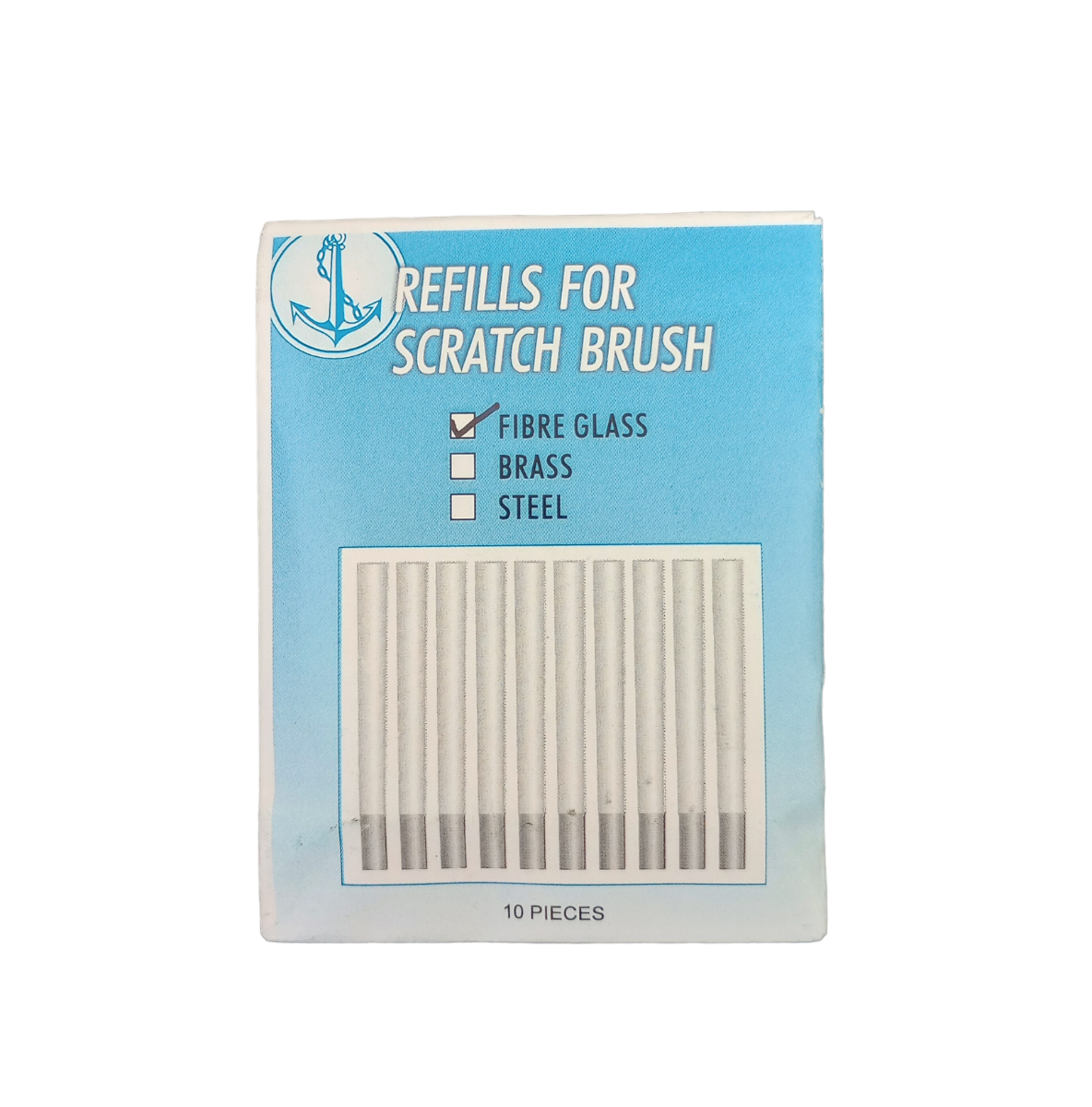 Expo Pack of 10 4mm Glass Fibre Refills for Glass Fibre Scratch Brush