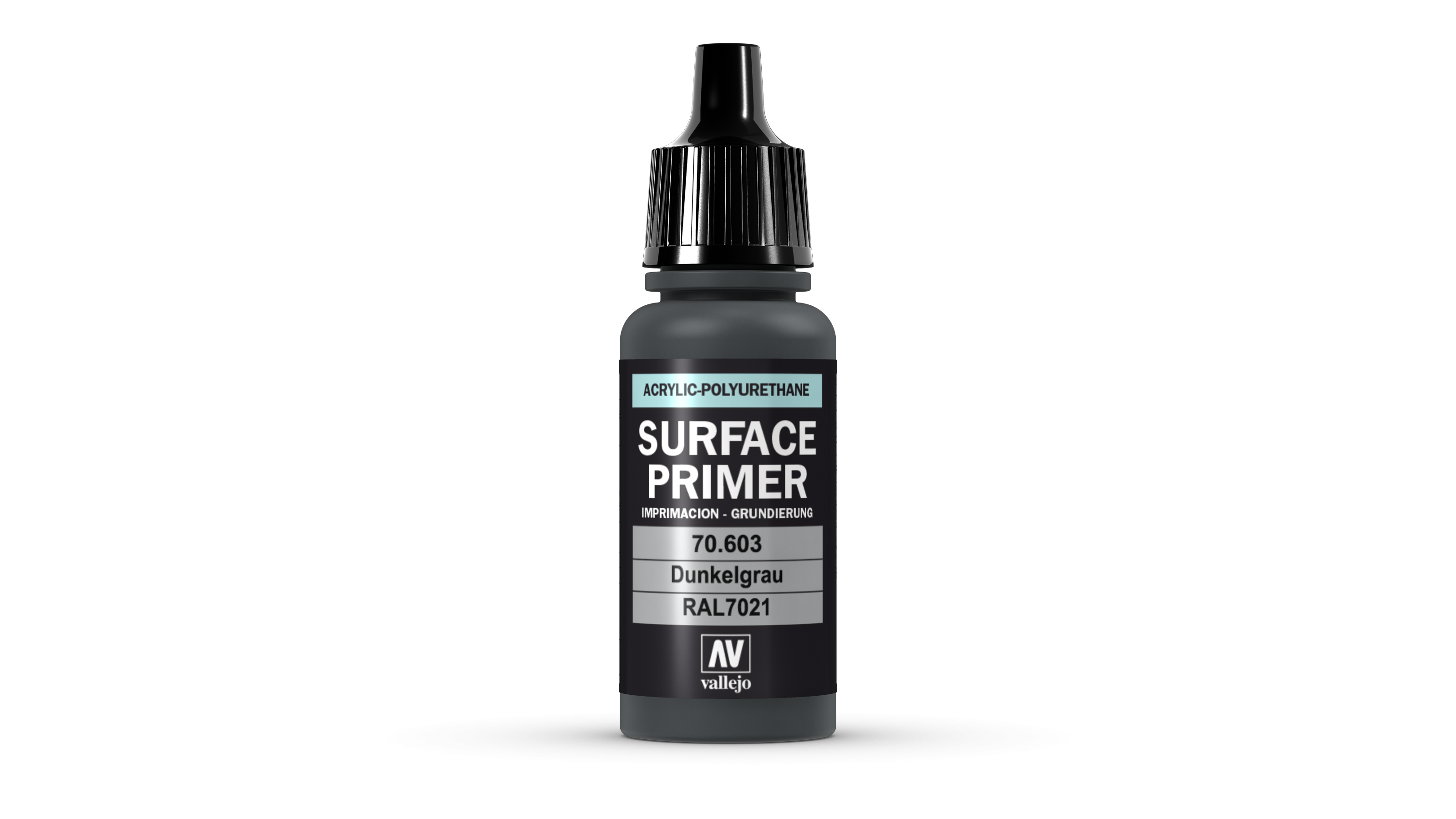 Acrylic Polyurethane Primer German Panzer Grey (RAL 7021) 17ml