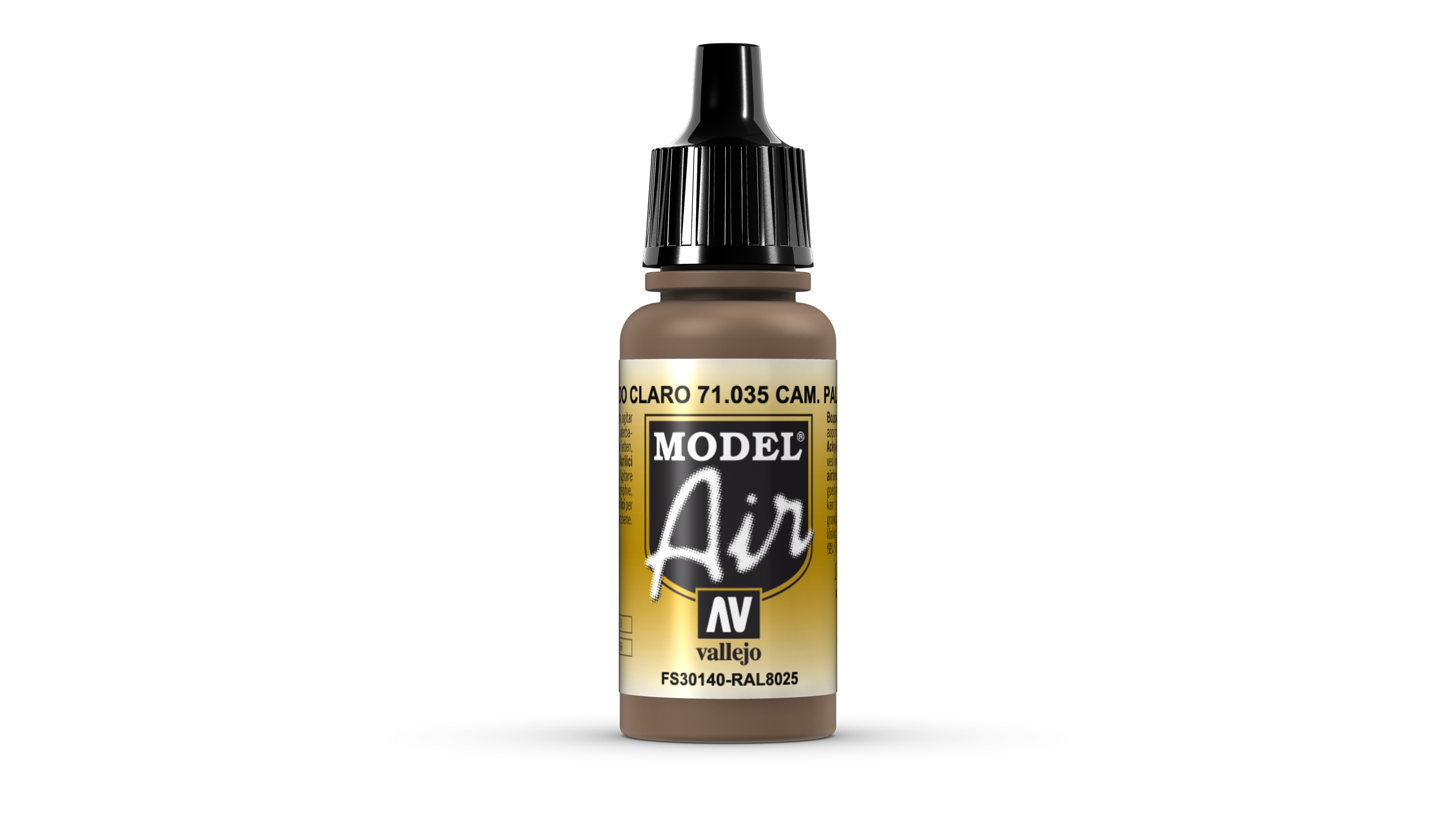 Peinture Aérographe Vallejo Model Air - Camouflage Grey RAL7027, Réf. VAL118 - Neuf, Made In Spain