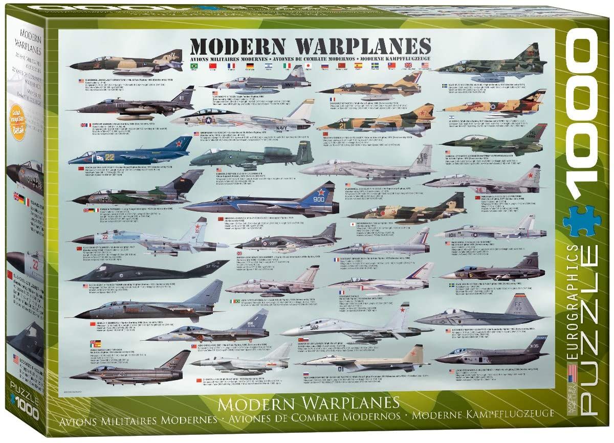 Eurographics Modern Warplanes 1000 Piece Jigsaw