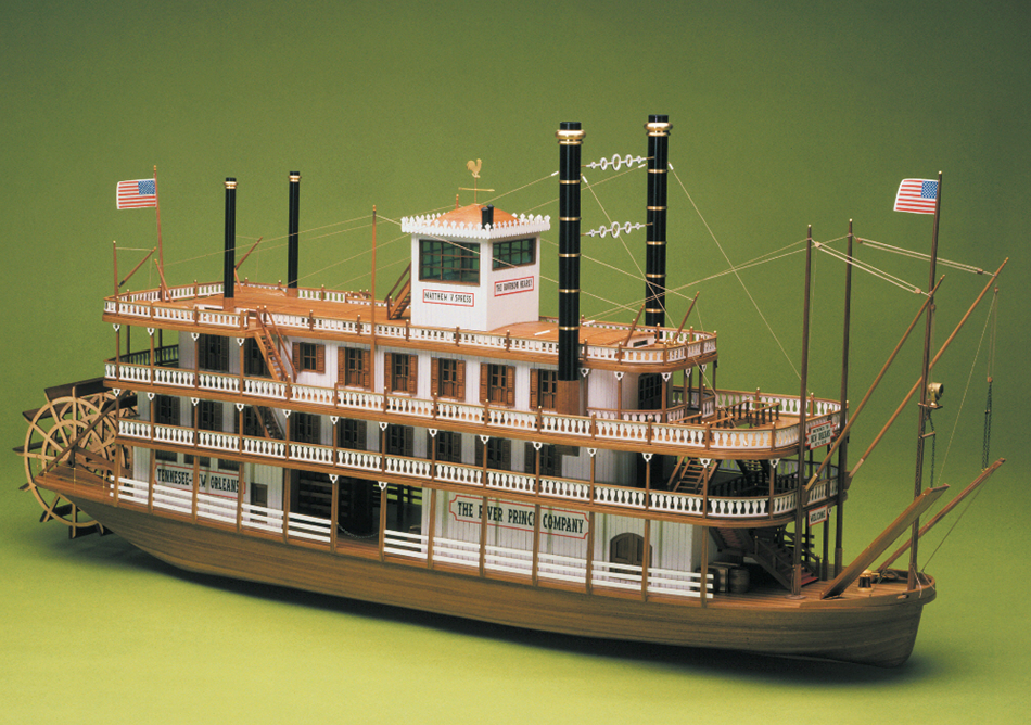 Mantua Models 1/50 Scale Mississippi Paddle Steam Boat Model Kit
