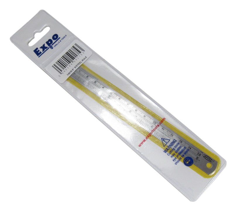 Expo 6" Stainless Steel Engraved Rule