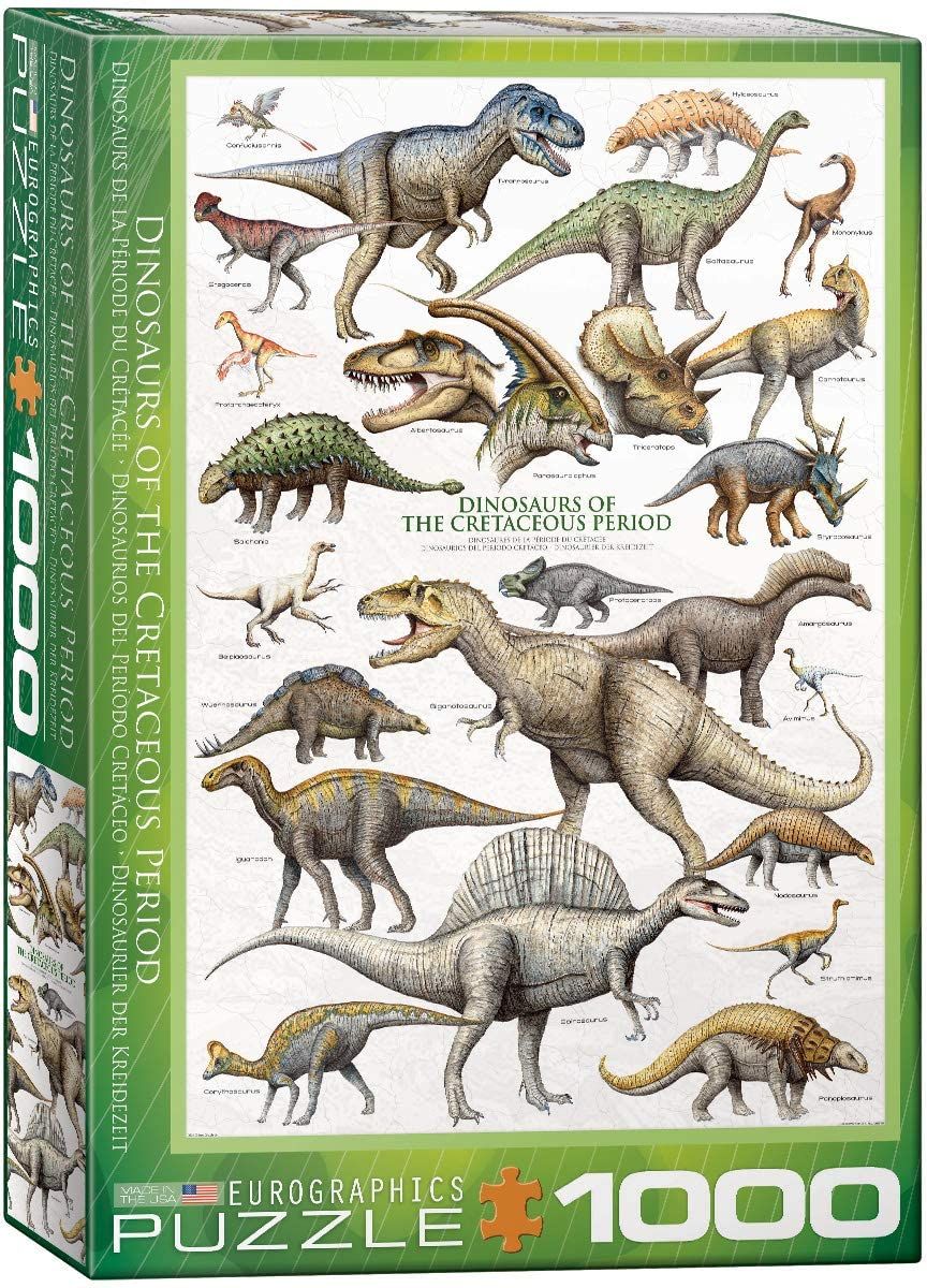 Eurographics Dinosaurs of the Cretaceous Period 1000 Piece Jigsaw