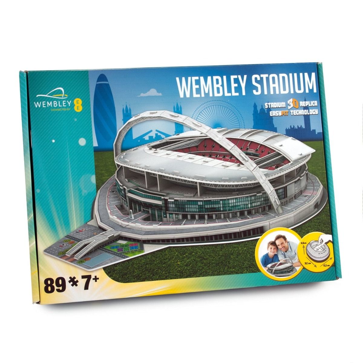 3D Replica Wembley Stadium England Football Club Easyfit Model