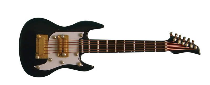 Black Ibenez Electric Guitar 1/12 Scale
