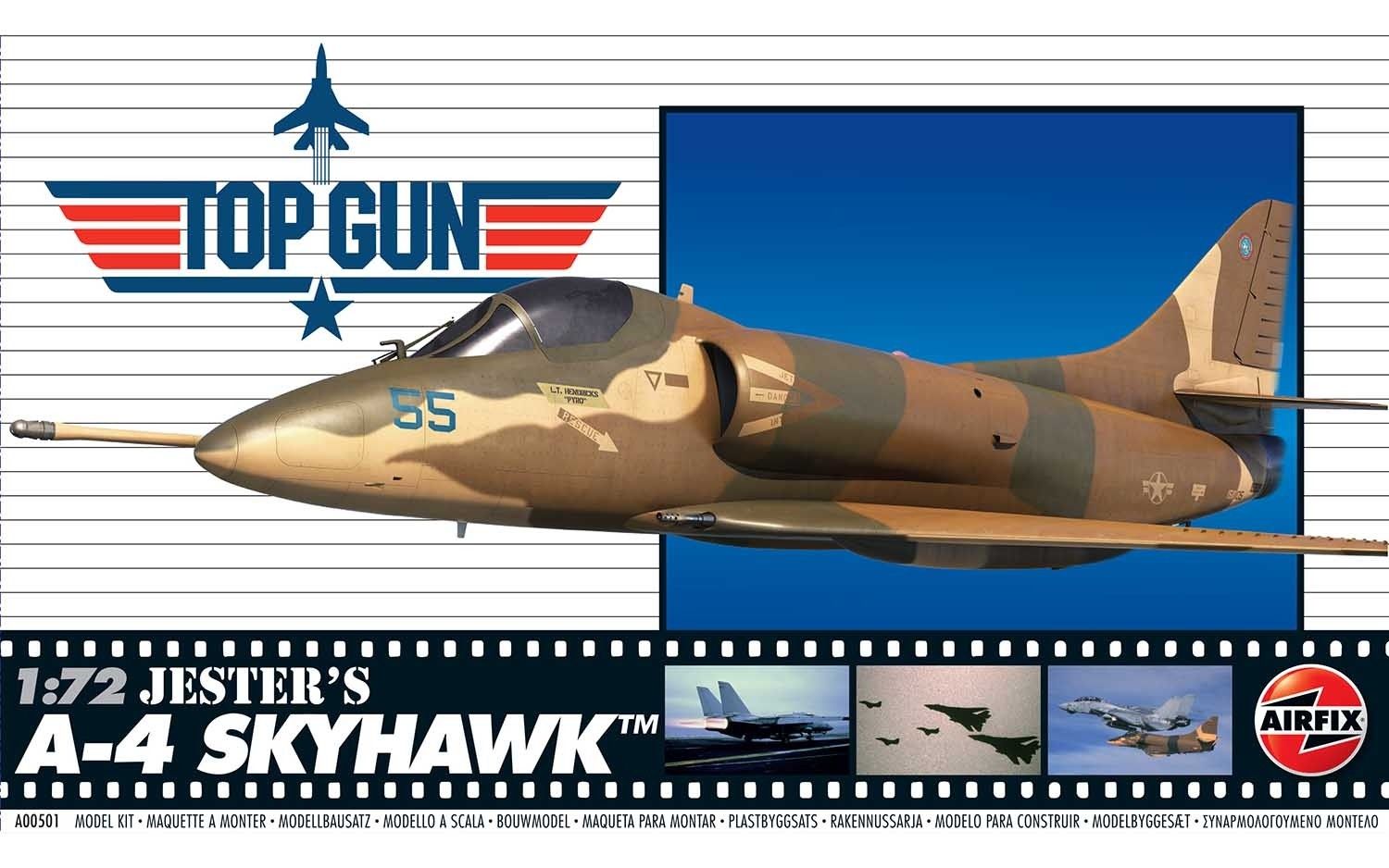 Airfix 1/72 Scale Top Gun Jester's A-4 Skyhawk Model Kit