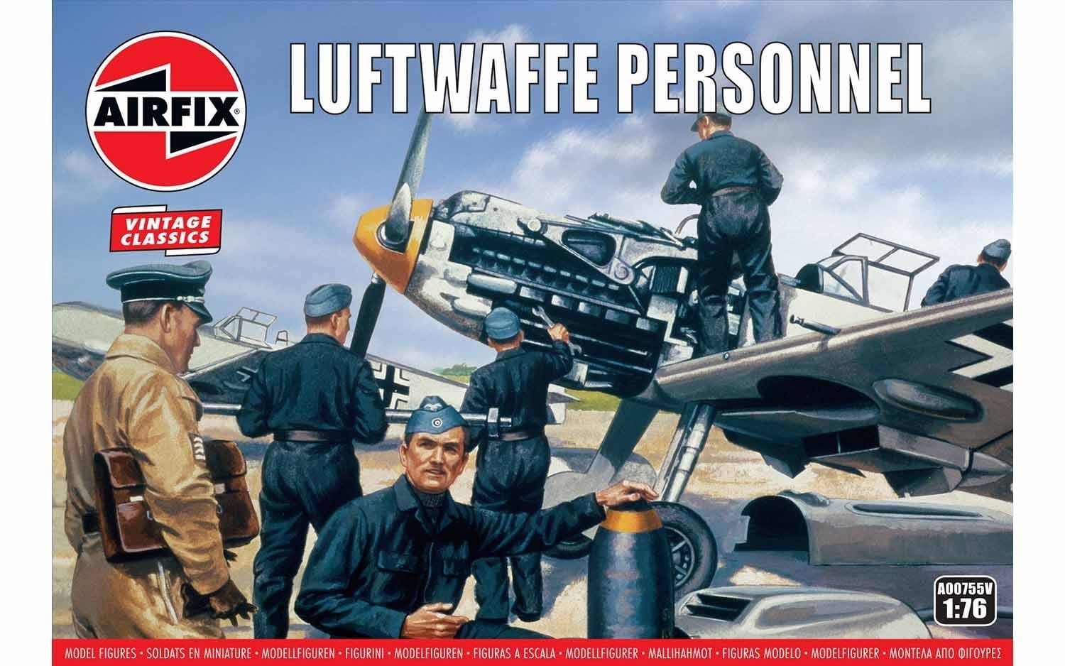 Airfix 1/76 Scale Luftwaffe Personnel Model Kit