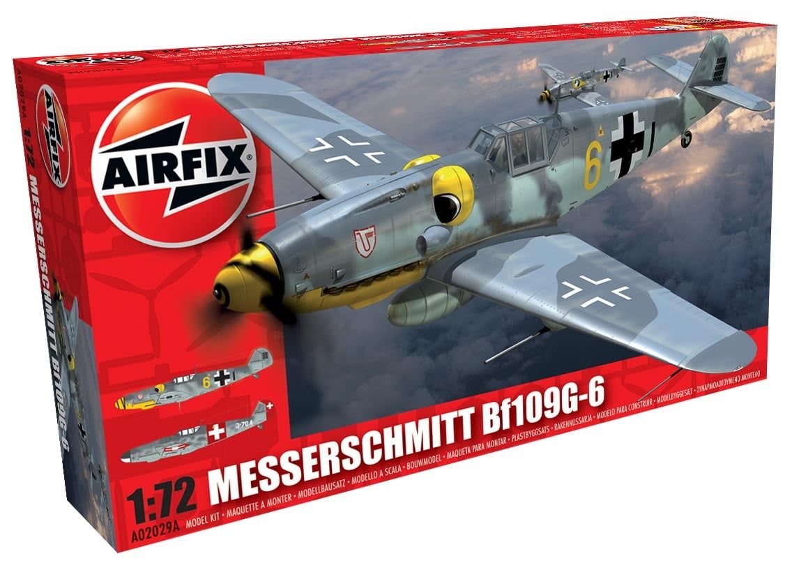 Airfix Messerschmitt Bf109G-6  1:72 Scale Plastic Model Kit