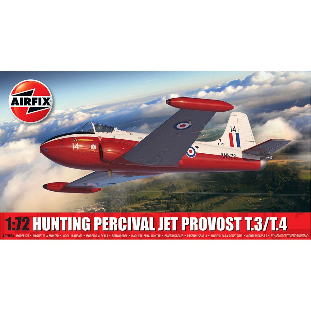 Airfix 1/72 Scale Hunting Percival Jet Provost T.3/T.4 Model Kit