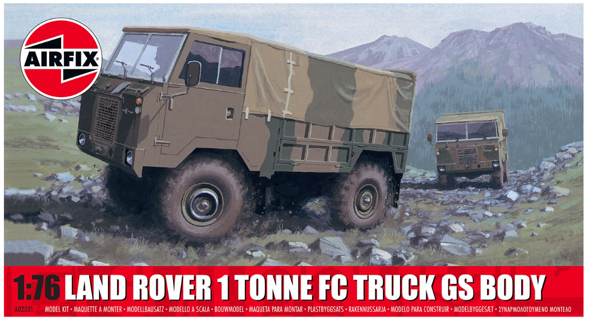 Airfix 1/76 Scale Land Rover 1 Tonne FC Truck G.S. Body Model Kit