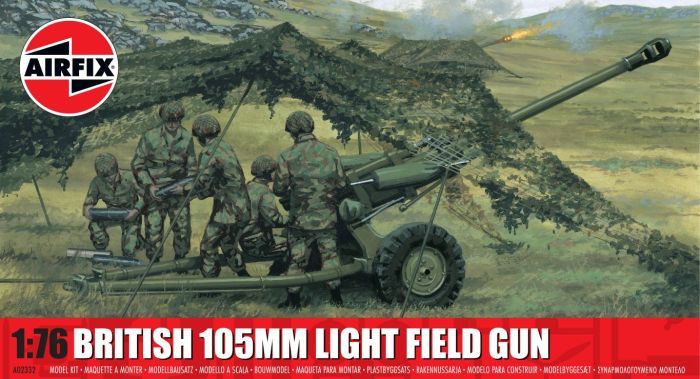 Airfix 1/76 Scale British 105mm Light Field Gun Model Kit