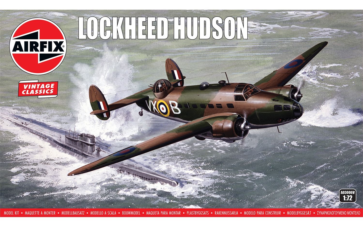 Airfix 1/72 Scale Lockheed Hudson Model Kit