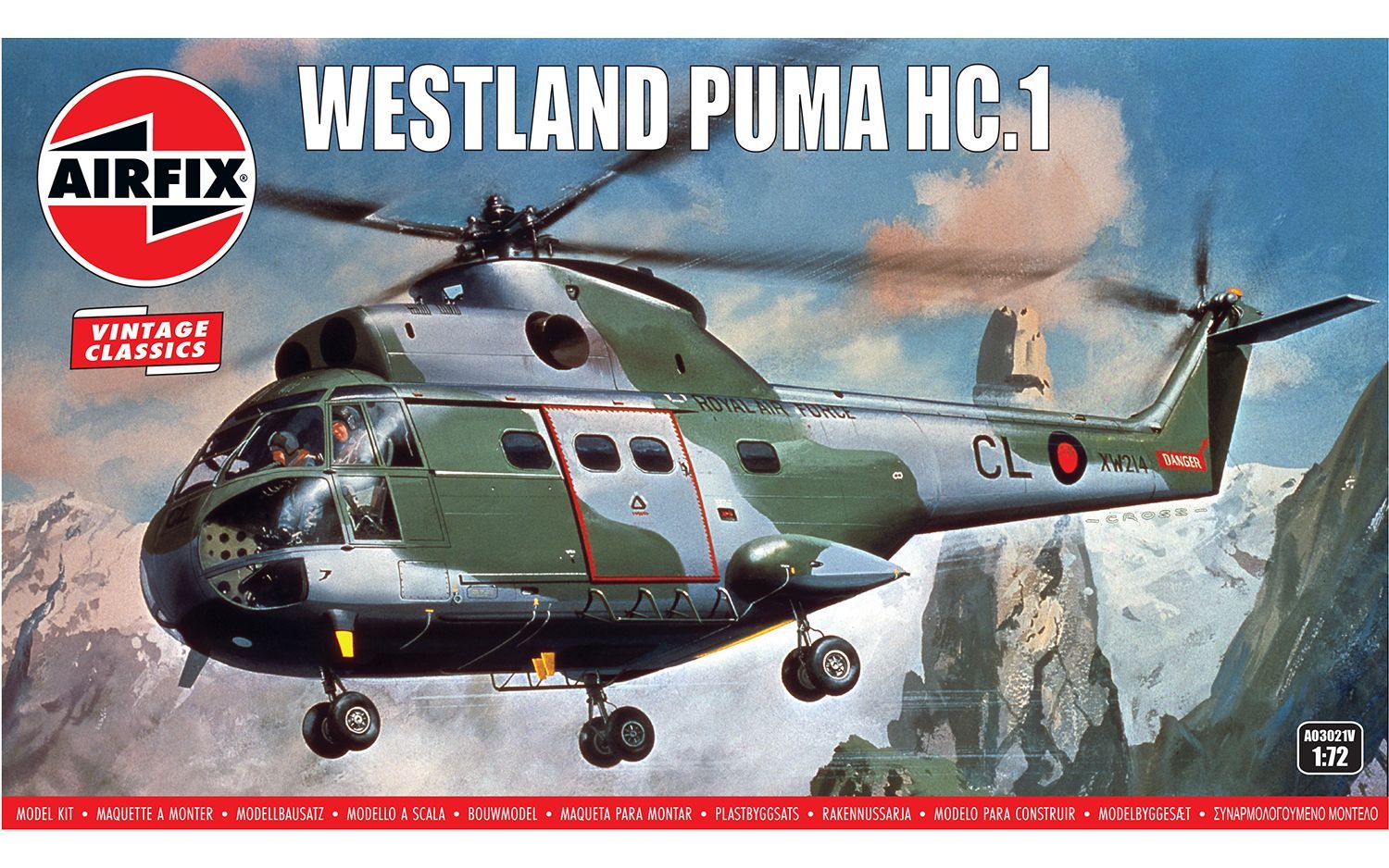Airfix 1/72 Scale Westland Puma HC.1 Model Kit