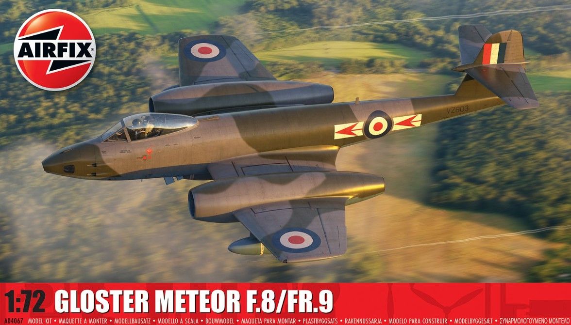 Airfix 1/72 Scale Gloster Meteor F.8/FR.9 Model Kit