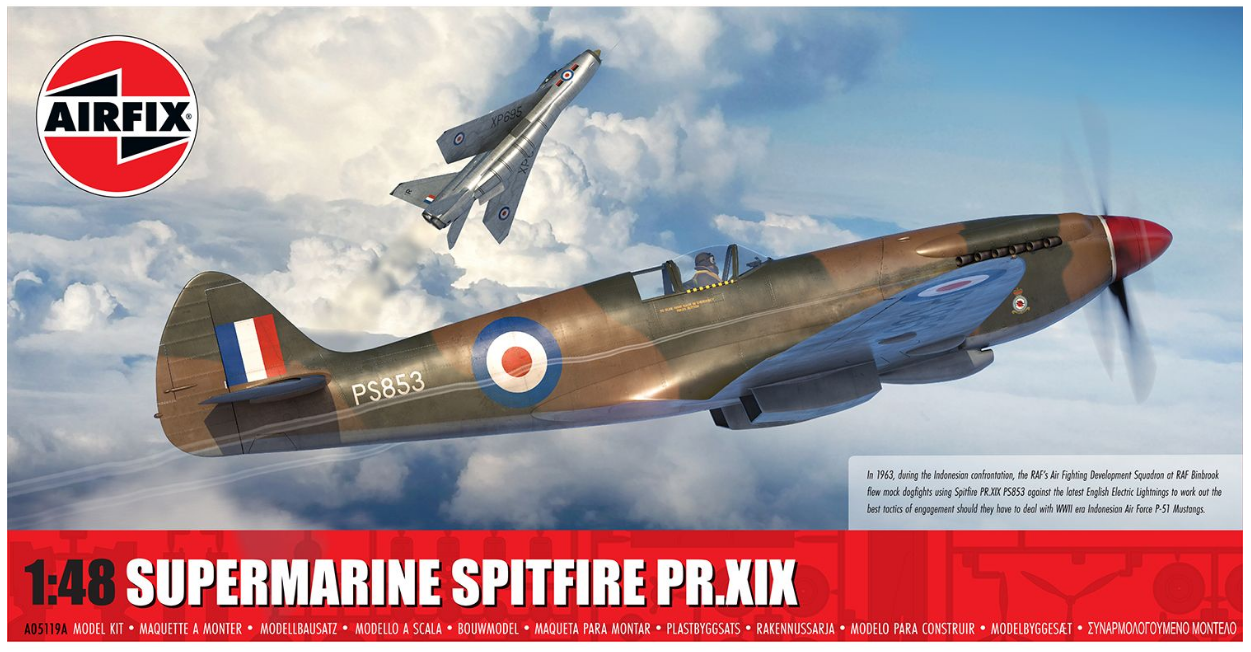 Airfix 1/48 Scale Supermarine Spitfire PR.XIX Model Kit