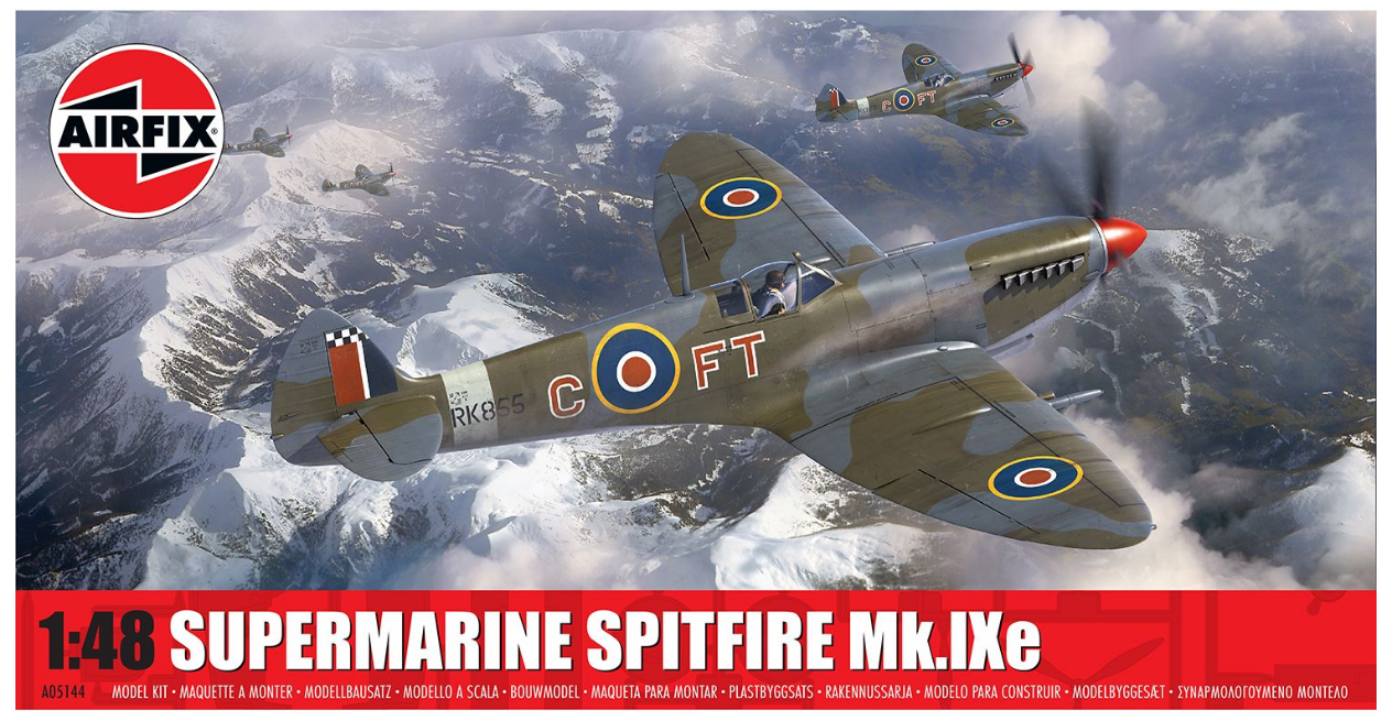 Airfix 1/48 Scale Supermarine Spitfire Mk.IXe Model Kit