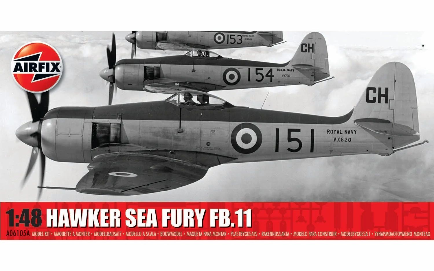 Airfix 1/48 Scale Hawker Sea Fury FB.11 Model Kit