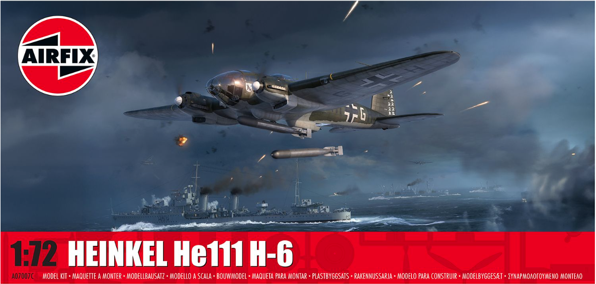 Airfix 1/72 Scale Heinkel He111 H-6 Model Kit
