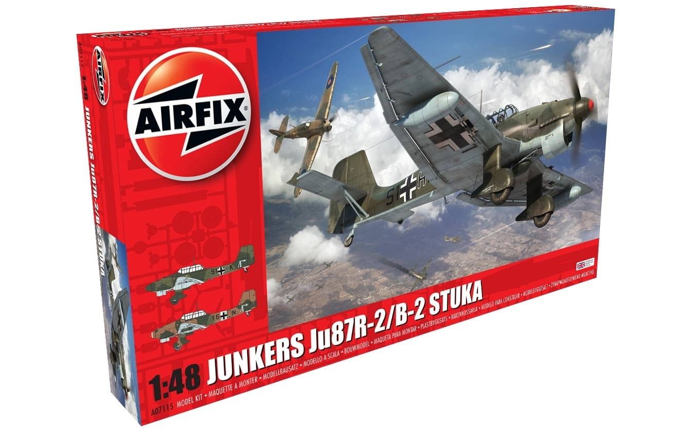 Airfix 1/48 Scale Junkers Ju87R-2/B-2 Stuka Model Kit