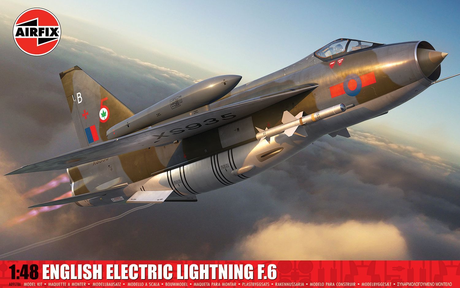 Airfix 1/48 Scale English Electric Lightning F.6 Model Kit