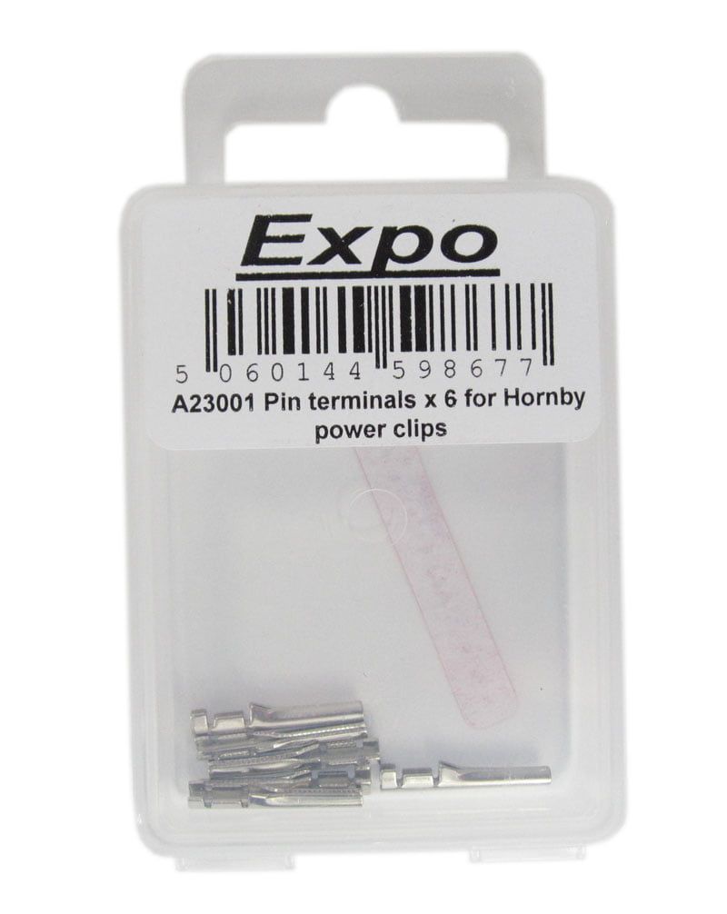 Expo Hornby type pins suitable for Hornby Power Clips