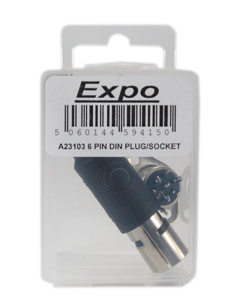 Expo 6 Pin DIN Plug and Socket Set