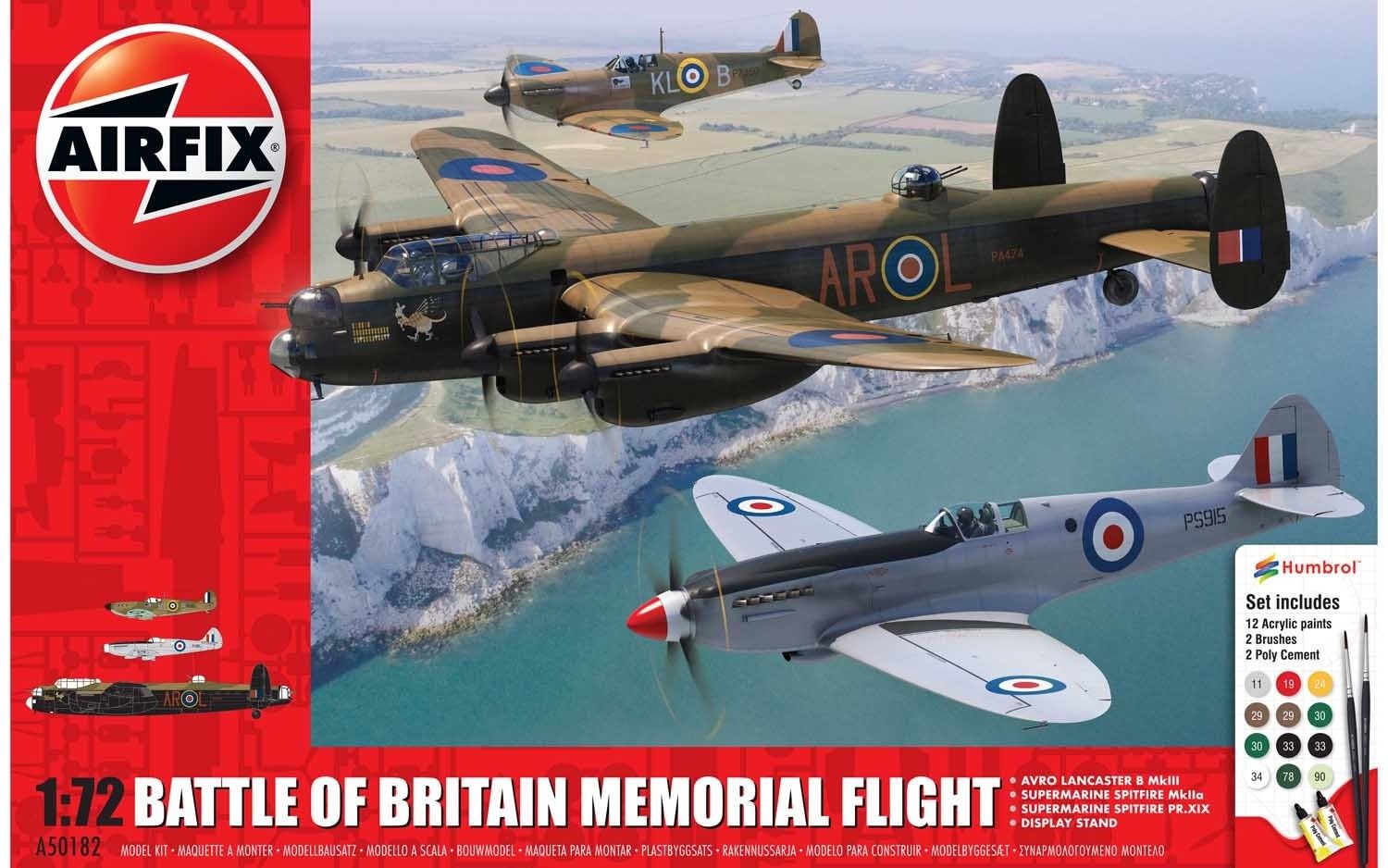 Airfix 1/72 Scale Battle of Britain Memorial Flight Gift Set Model Kit