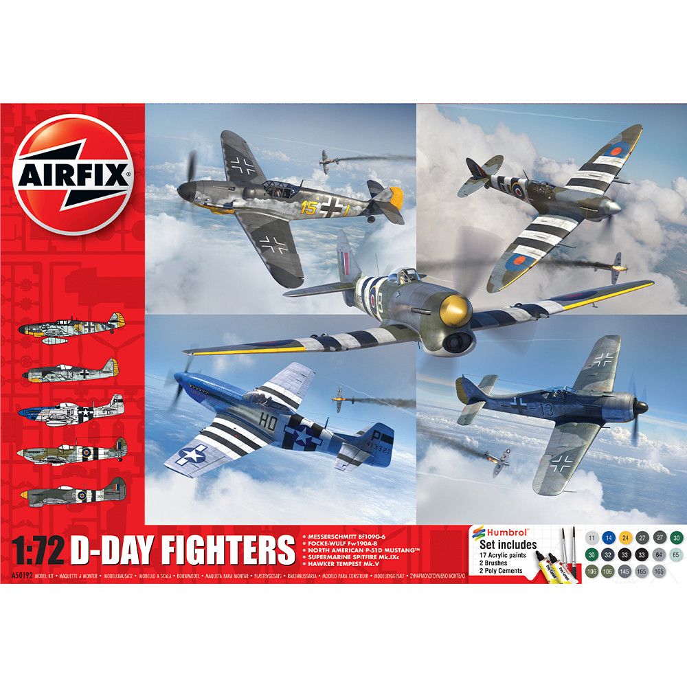 Airfix 1/72 Scale D-Day Fighters Gift Set